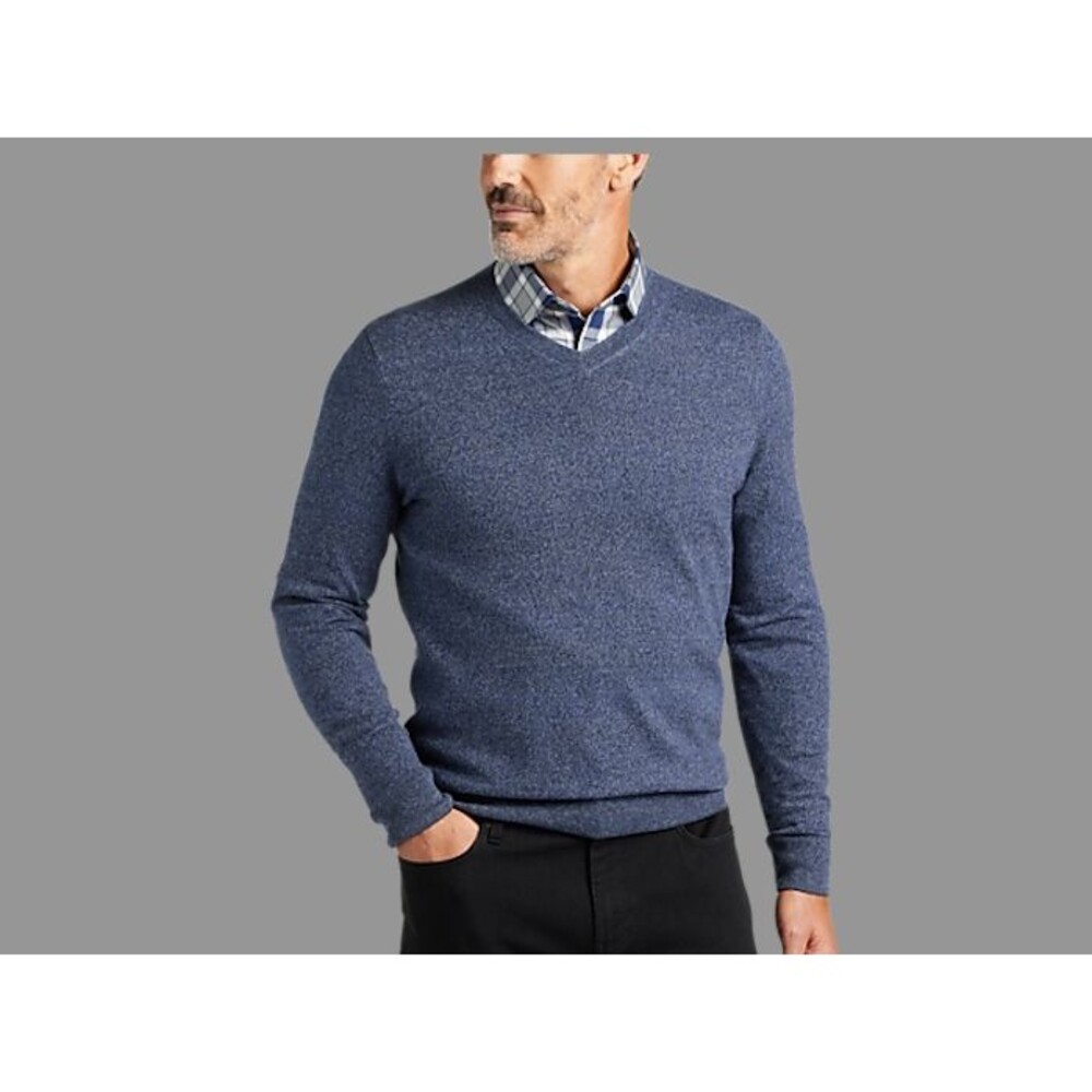 Joseph Abboud Modern Fit V-Neck Sweater - XXL colour:Dark Blue